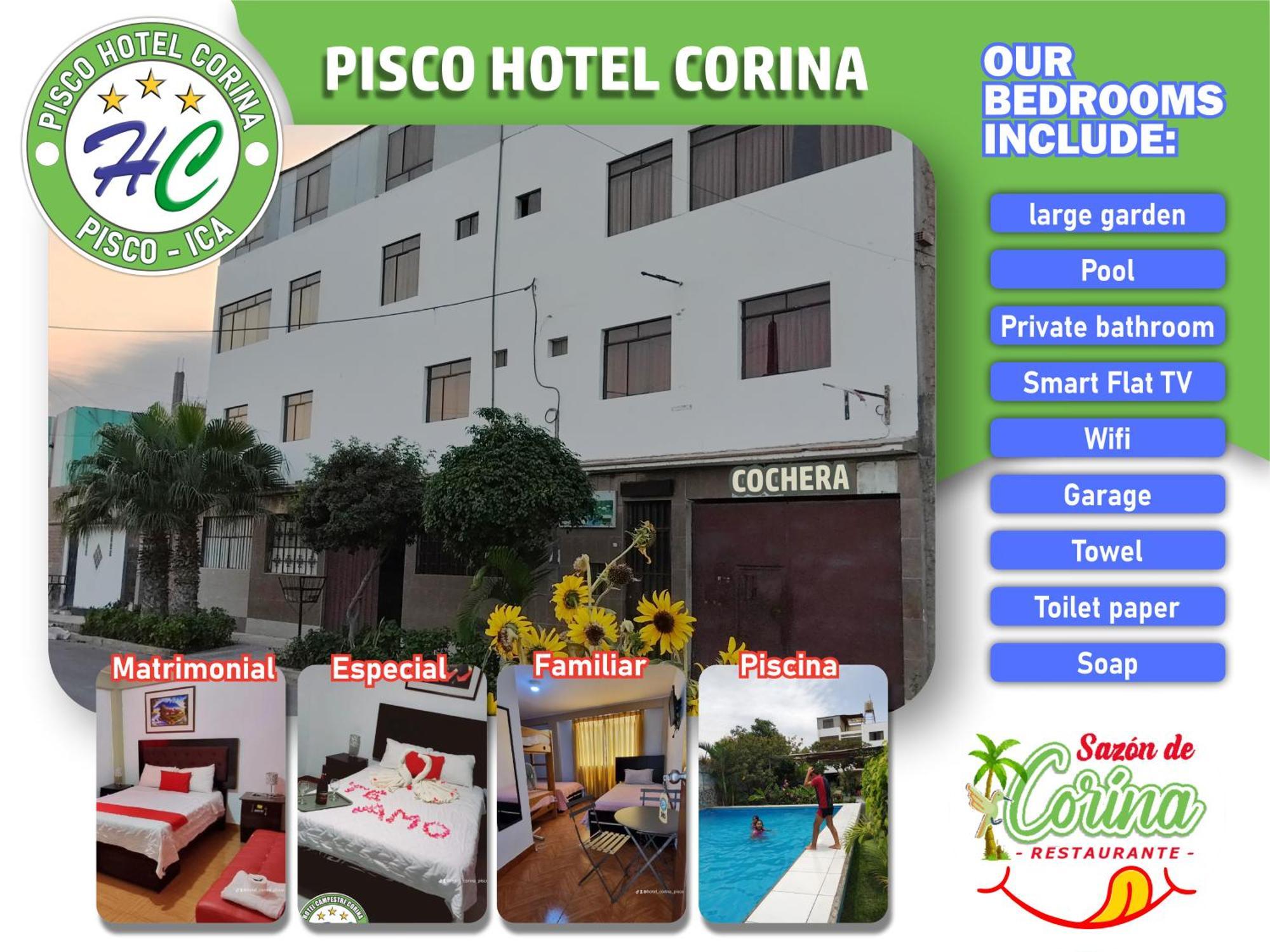 Pisco Hotel Corina Exterior photo